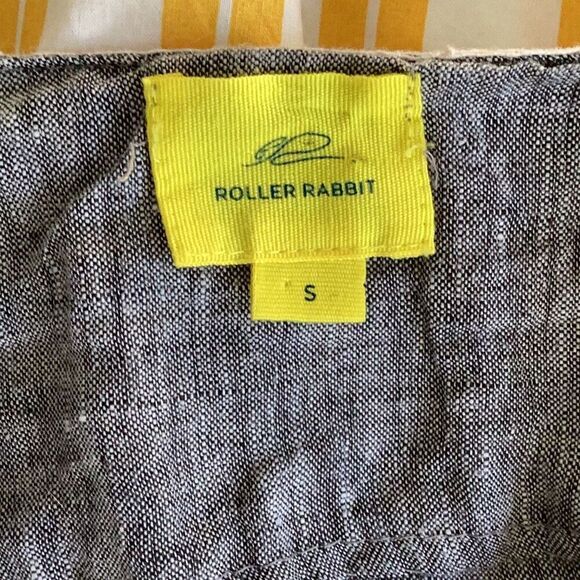 Roller Rabbit Anthropologie 100% Linen Tunic Top Dress Women’s Small Embroidered - Picture 8 of 9